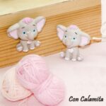 Calamita Elefante Dumbo Rosa/Celeste