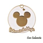 Calamita Disney Bianco e Oro Mickey