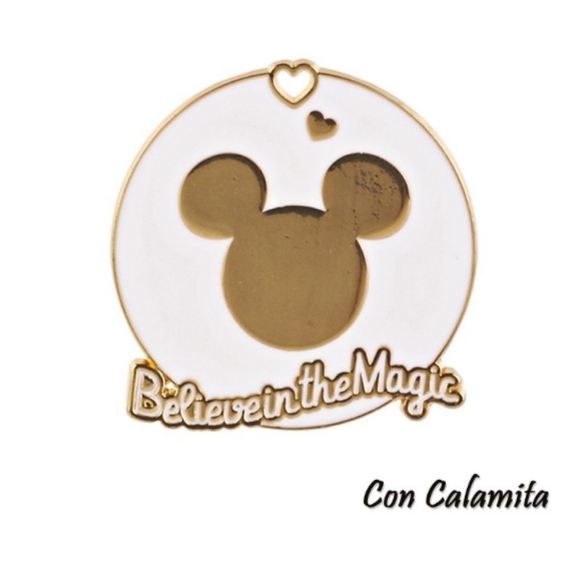 Calamita Disney Bianco e Oro Mickey Calamita Disney Bianco e Oro Mickey Battesimo
