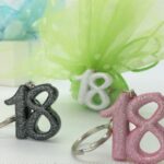 Portachiavi 18 anni Glitter