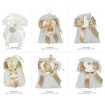 Sacchetti per confetti con applicazioni varie