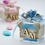 Scatola in plexiglass porta confetti Personalizzate