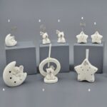 Memoclip Portafoto Profumatori Led Orsetto Elefantino Stella Luna Girl