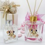 BOTTIGLIA IN VETRO PER PROFUMATORI CON APPLICAZIONE MINNIE
