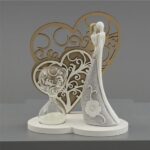 STATUETTA SPOSI + CLESSIDRA