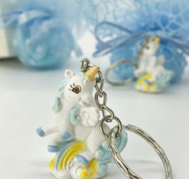 PORTACHIAVI CON UNICORNO PORTACHIAVI CON UNICORNO Battesimo