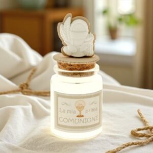 VASETTI PORTACONFETTI CON GESSETTO SIMBOLI COMUNIONE