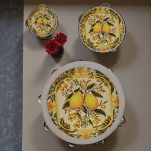 BOMBONIERA TAMBURELLO CON LIMONI